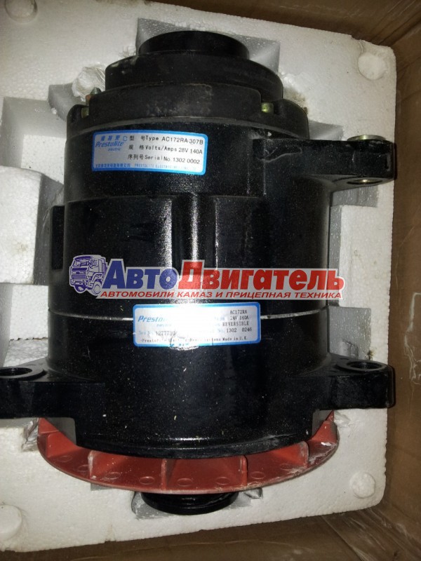 Генератор 4934604 5253001 3282516 3415564 ас172ra307 28v 140а автобус Cummins ISBe prestolite